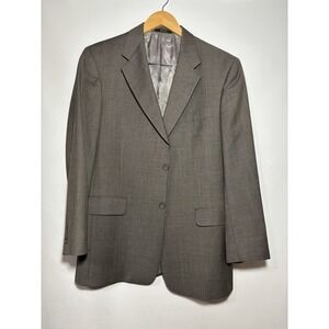 Hart Schaffner Marx Houndstooth Men's 40R Earth Tone Suit Sport Coat Blazer‎ USA